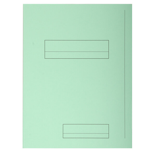 Paquet de 50 chemises 2 rabats JURA en carte 240 grammes coloris vert EXACOMPTA