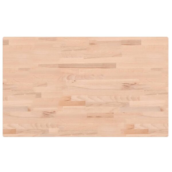 vidaXL Dessus de table 100x60x2 5cm rectangulaire bois massif de hêtre