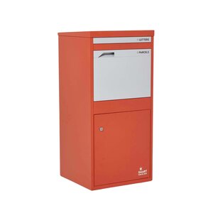 Boîte à colis Extra Large Rouge 2 portes Acier galvanisé SMART PARCEL BOX®