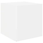 vidaXL Tables d'appoint 33 x 33 x 34 cm Engineered wood Blanc