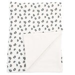 CHILDHOME Couverture pour bébé 100x80 cm Jersey Léopard