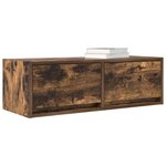 vidaXL Meubles TV 2 Pièces chêne fumé 80x31x25 5 cm bois d'ingénierie