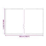 vidaXL Housse de protection plantes avec œillets 2x5 m polyéthylène