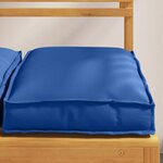 vidaXL Coussins de palettes pour siège 2 Pièces Royal Blue 40 x 40 x 8 cm  en tissu Oxford