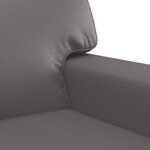 vidaXL Fauteuil Gris 60 cm Similicuir