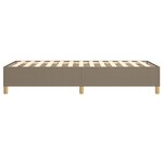 vidaXL Cadre de lit sans matelas taupe 90x200 cm tissu
