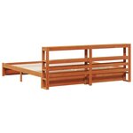 vidaXL Cadre de lit Cire marron 180 x 200 cm Bois de Pin Massif