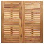 Ensemble de salle à manger de jardin vidaXL 3 pièces en bois massif d'acacia