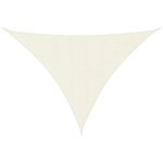 vidaXL Voile de parasol tissu oxford triangulaire 3x4x5 m crème