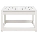 vidaXL Repose-pied de jardin blanc bois de pin massif