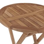 vidaXL Ensemble à manger de jardin 3 Pièces Bois de teck massif
