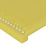 vidaXL Tête de lit avec oreilles Vert 83x23x78/88 cm Tissu