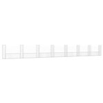 vidaXL Panier de gabion en forme de U avec 8 poteaux Fer 860x20x100 cm