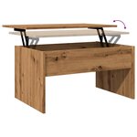 vidaXL Table basse chêne artisanal 80x50 5x41 5 cm bois d'ingénierie