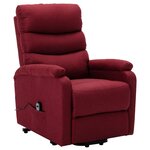 vidaXL Fauteuil Rouge bordeaux Tissu