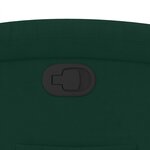 vidaXL Fauteuil inclinable vert foncé velours