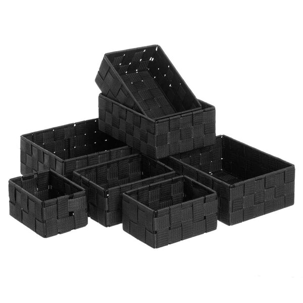 Set de 7 panières déco - noir