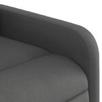 vidaXL Fauteuil de massage inclinable Gris foncé Tissu