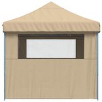 vidaXL Tente de fête Beige 279 x 410 x 315 cm Tissu Oxford