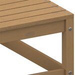 vidaXL Canapé d'angle de jardin avec coussins crème Bois de pin massif