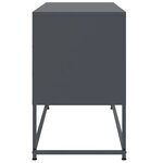 vidaXL Meuble TV anthracite 100 5x39x60 5 cm acier