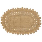 vidaXL Tapis Beige 152 x 245 cm Jute