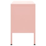 vidaXL Meuble TV Rose 105x35x50 cm Acier