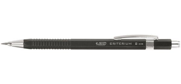 Porte-mines rechargeable CRITERIUM Noir HB 2 mm BIC