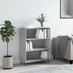 vidaXL Bibliothèque sonoma gris 69 5x32 5x90 cm bois d'ingénierie