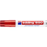 Marqueur Permanent 850 Rouge Corps Alu Pointe Large 5-15 mm x 5 EDDING