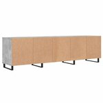 vidaXL Meuble TV gris béton 150x30x44 5 cm bois d'ingénierie