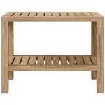 vidaXL Table d'appoint de salle de bain 60x30x45cm bois de teck solide