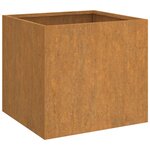 vidaXL Jardinières 2 Pièces 42x40x39 cm acier corten