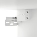 vidaXL Table de chevet murale blanc 35x35x20 cm