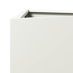 vidaXL Jardinières 2 Pièces blanc triangulaire 30x26x75 cm acier