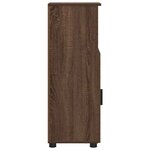 vidaXL Cabinet de salle de bain Chêne marron 30 x 35 x 95 cm