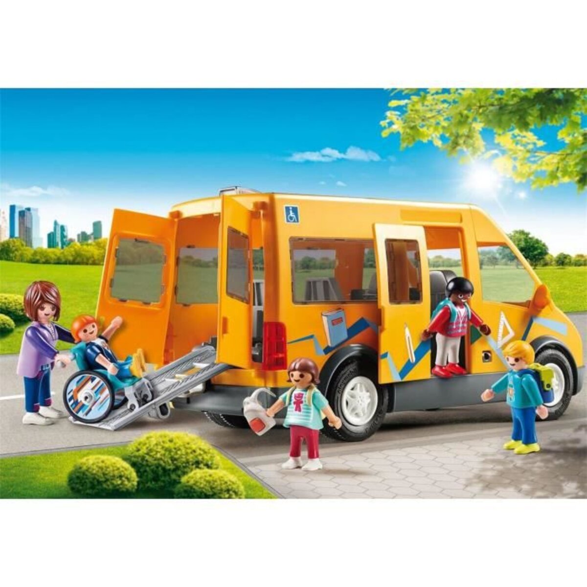 Playmobil 9419 - city life l'école - bus scolaire - La Poste