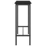 vidaXL table Chêne noir 100 x 40 x 100 5 cm Bois d'ingénierie et acier