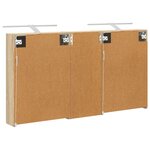 vidaXL Ensemble de Meubles de Salle de Bain 3 Pièces 130 x 14 5 x 70 cm
