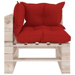 Vidaxl salon de jardin palette 8 pièces avec coussins bois de pin