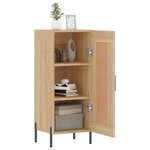 vidaXL Buffet Chêne sonoma 34 5x34x90 cm Bois d'ingénierie