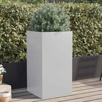vidaXL Jardinière argenté 42x38x75 cm acier galvanisé