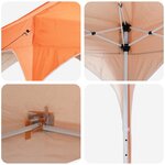 vidaXL Tente de fête pop-up 290 x 290 x 245 cm Orange