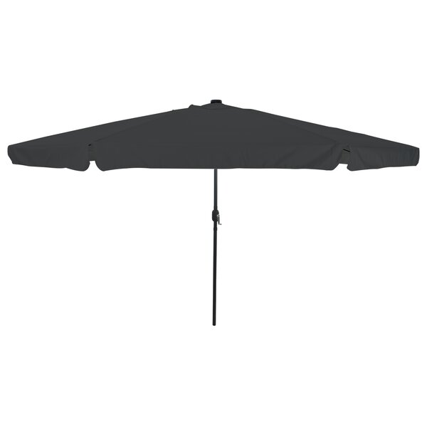 Parasol de jardin vidaXL avec des lumières LED ø395x245 cm Anthracite