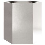 vidaXL Jardinière hexagone 46x40x45 cm acier inoxydable