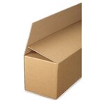 Caisse carton longue simple cannelure à grande ouverture raja 60x15x15 cm (lot de 10)