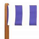 vidaXL Chaises de bistrot lot de 2 bleu/blanc bois acacia massif tissu