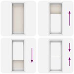 vidaXL Store plissé 70x200 cm Crème