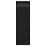 vidaXL Étagère Chêne noir 52 x 25 x 71 5 cm Bois d'ingénierie