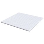 vidaXL Coussins de Matelas Blanc 200 x 200 cm Polyester sans colle